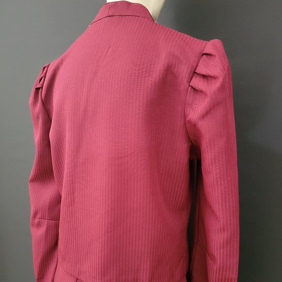70s/80s Burgundy Skirt Suit - Picture 9 of 14